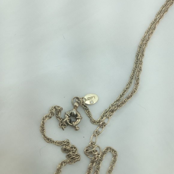 Loft White Beaded Tassel Long Gold Necklace - Picture 3 of 6